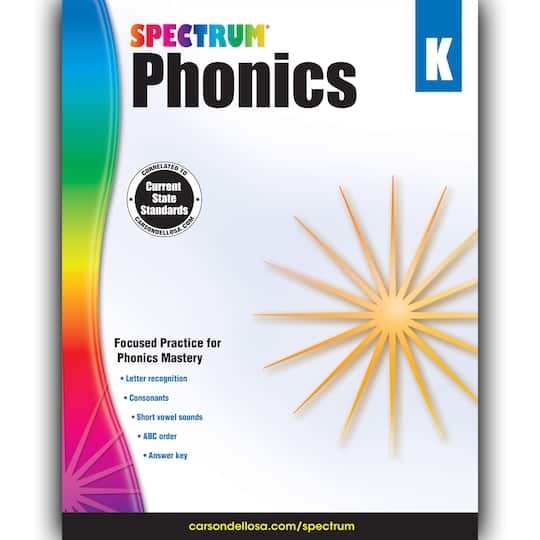 Spectrum&#xAE; Phonics Workbook, Grade K